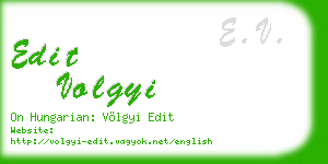 edit volgyi business card